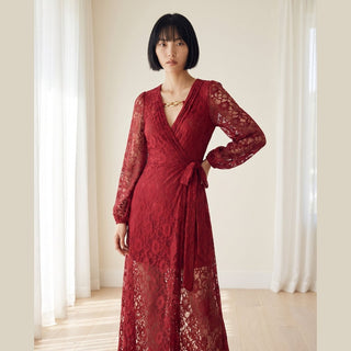 Catalina Black Lace Caftan