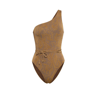 Front view of Silvy Bikini (available in Small, Medium, Large) Mocha