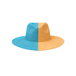 Light Blue and Orange