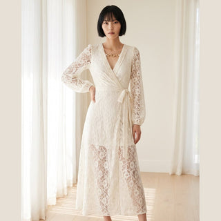Catalina Black Lace Caftan
