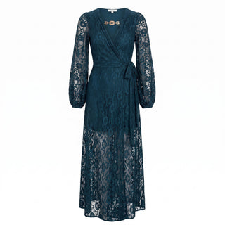 Catalina Black Lace Caftan
